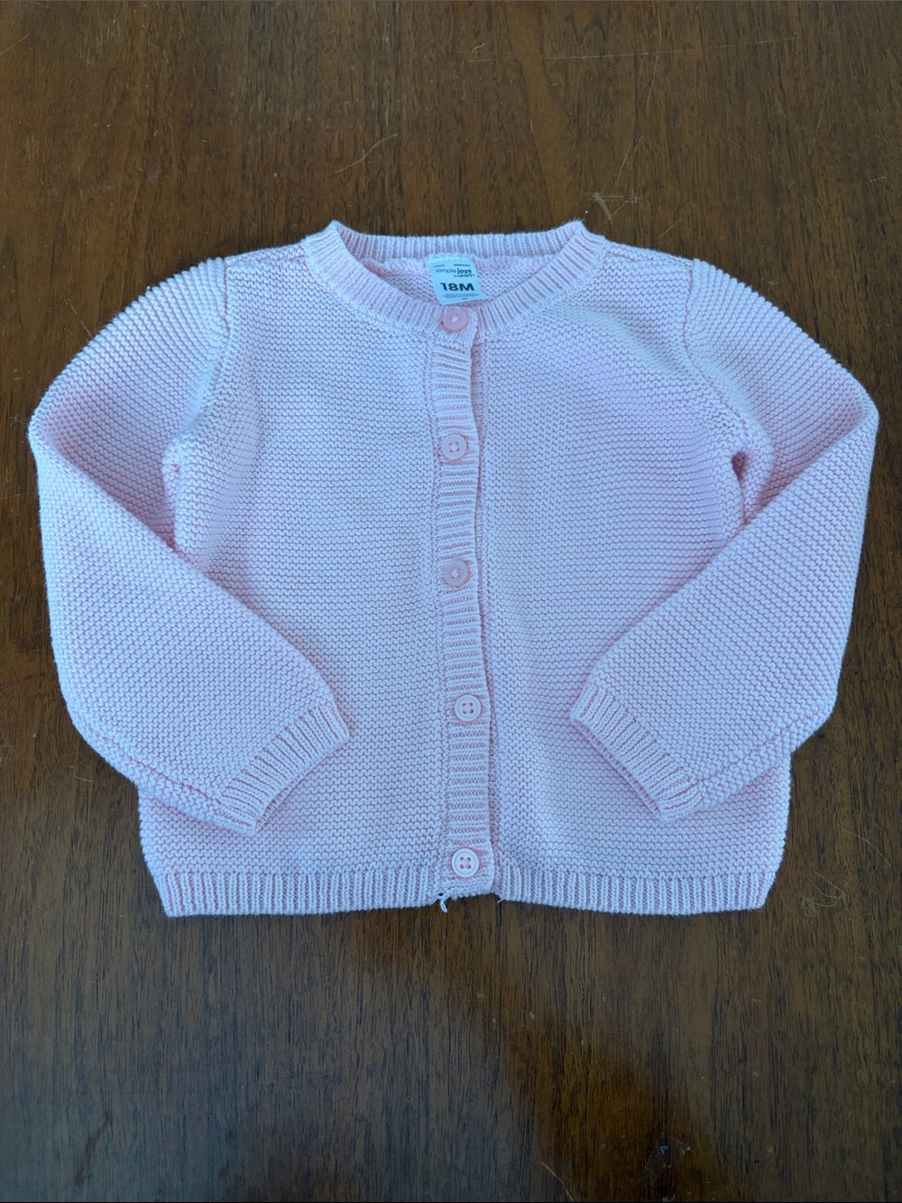 🫐3/$30 NWOT Carter's Light Pink Knit Baby Cardigan Size 18m